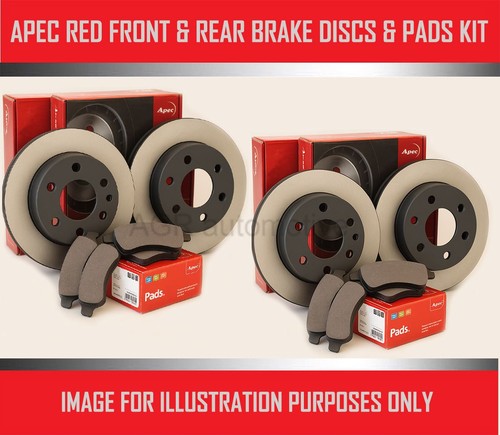 Apec red front rear discs - apec, +
