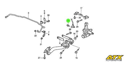 Rear abs sensor securing - sensor,