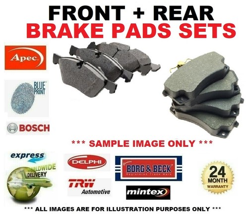 Front rear pads for - +,