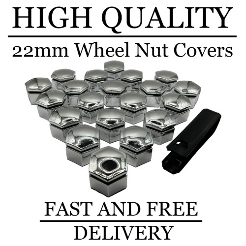 22mm chrome wheel nut bolt - 22mm,